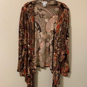 ANNA MAXWELL Open Front Cover Up, Size 5X